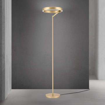 LED-himmennettävä lattiavalaisin KOLK LED/40W/230V 2700/4000K kultainen