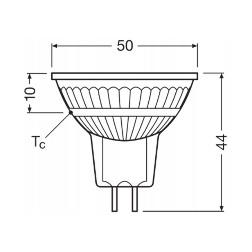 Himmennettävä LED-reflektorilamppu MR16 GU5,3/6,8W/12V 4000K 36° CRI 90 - Ledvance