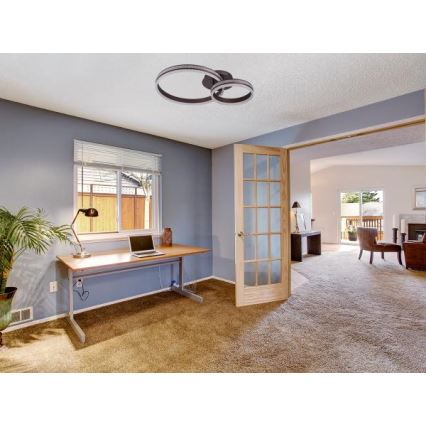 LED himmennettävä pinta-asennettava kattokruunu LED/110W/230V 3000-6500K + kaukosäädin