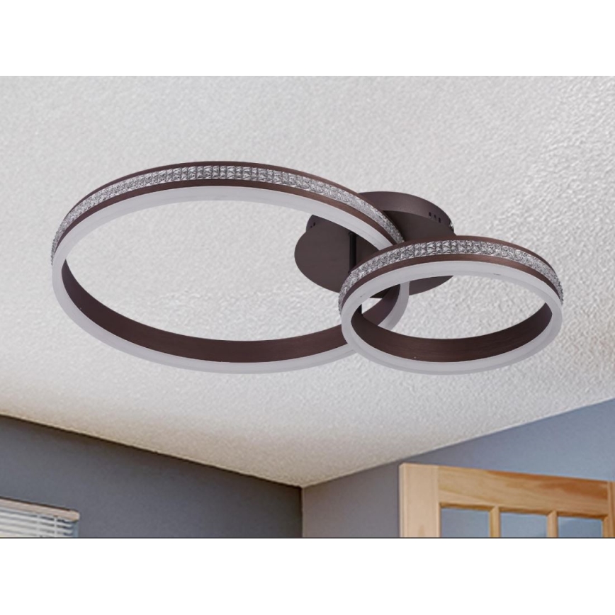 LED himmennettävä pinta-asennettava kattokruunu LED/110W/230V 3000-6500K + kaukosäädin