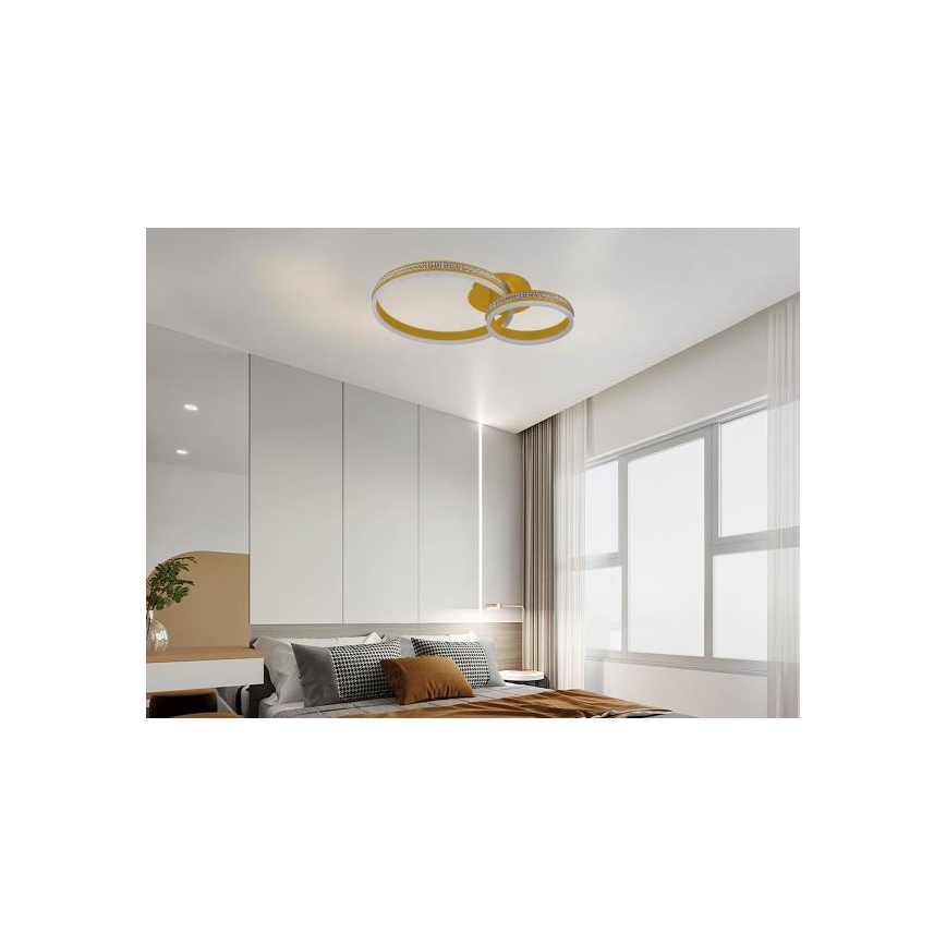 LED himmennettävä pinta-asennettava kattokruunu LED/110W/230V 3000-6500K + kaukosäädin