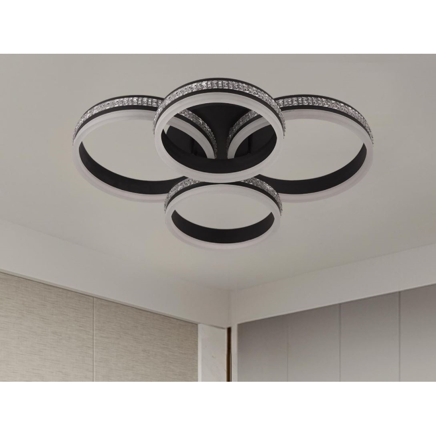 LED-himmennettävä pinta-asennettava kattokruunu LED/150W/230V 3000-6500K + kaukosäädin