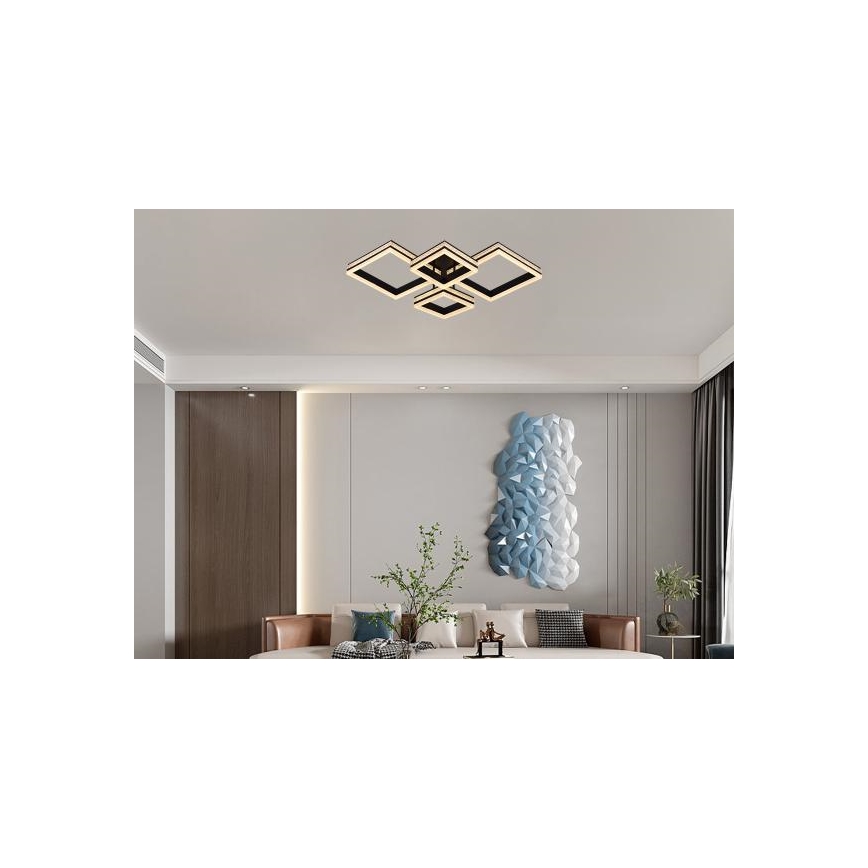 LED-himmennettävä pinta-asennettava kattokruunu LED/175W/230V 3000-6500K + kauko-ohjain