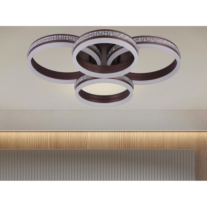 LED-himmennettävä pinta-asennettava kattovalaisin 150 W / 230 V, 3000–6500 K + kaukosäädin