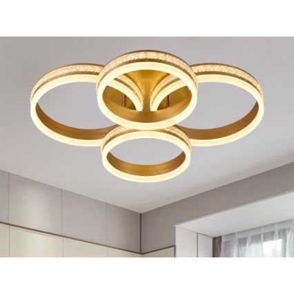 LED-himmennettävä pintakiinnitteinen kattokruunu LED/150W/230V 3000-6500K + kaukosäädin