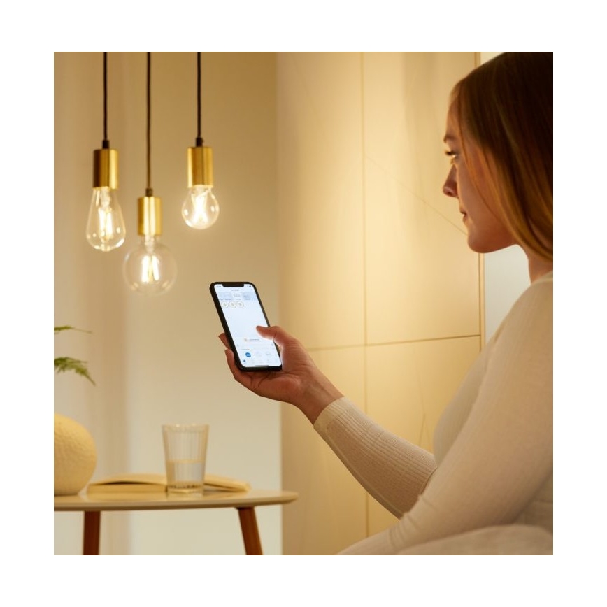 LED-himmennettävä polttimo FILAMENT A60 E27/6,7W/230V 2700-6500K CRI 90 Wi-Fi - WiZ