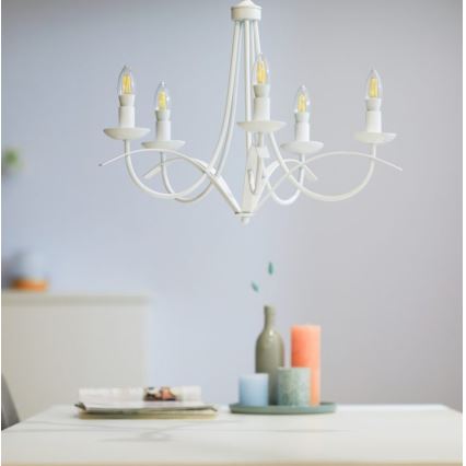 LED-himmennettävä polttimo FILAMENT C35 E14/4,9W/230V 2700-6500K CRI 90 Wi-Fi - WiZ