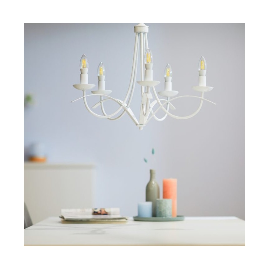 LED-himmennettävä polttimo FILAMENT C35 E14/4,9W/230V 2700-6500K CRI 90 Wi-Fi - WiZ