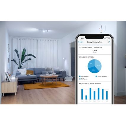 LED-himmennettävä polttimo FILAMENT C35 E14/4,9W/230V 2700-6500K CRI 90 Wi-Fi - WiZ