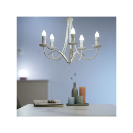 LED Himmennettävä polttimo C37 E14/4,9W/230V 2700-6500K CRI 90 Wi-Fi - WiZ