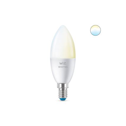 LED Himmennettävä polttimo C37 E14/4,9W/230V 2700-6500K CRI 90 Wi-Fi - WiZ