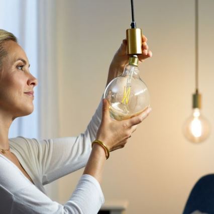 LED Himmennettävä polttimo FILAMENT G125 E27/7W/230V 2700-6500K CRI 90 Wi-Fi - WiZ