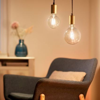 LED Himmennettävä polttimo FILAMENT G125 E27/7W/230V 2700-6500K CRI 90 Wi-Fi - WiZ