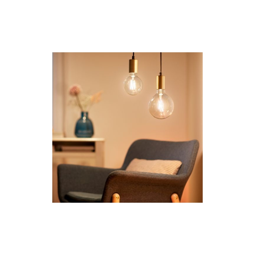 LED Himmennettävä polttimo FILAMENT G125 E27/7W/230V 2700-6500K CRI 90 Wi-Fi - WiZ