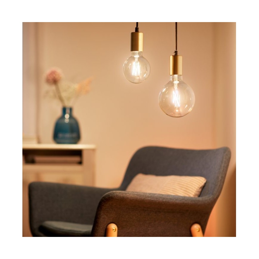 LED-himmennettävä polttimo FILAMENT G95 E27/6,7W/230V 2700-6500K CRI 90 Wi-Fi - WiZ