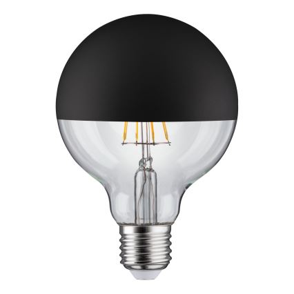 LED-himmennettävä polttimo peilipallokannalla GLOBE G95 E27/6,5W/230V 2700K musta - Paulmann 28676