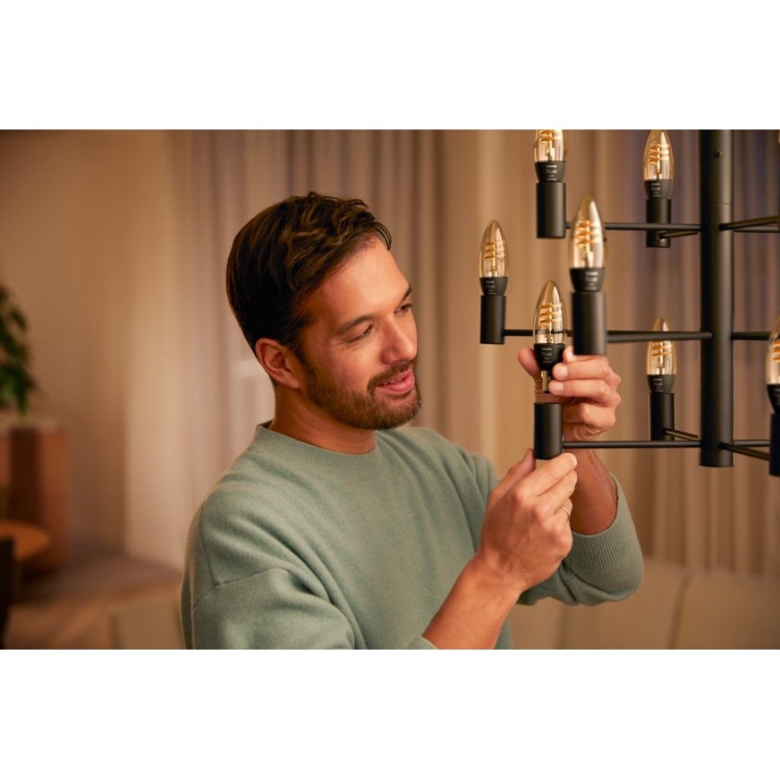 LED Himmennettävä polttimo Philips Hue WHITE AMBIANCE E14/4,6W/230V 2200-4500K