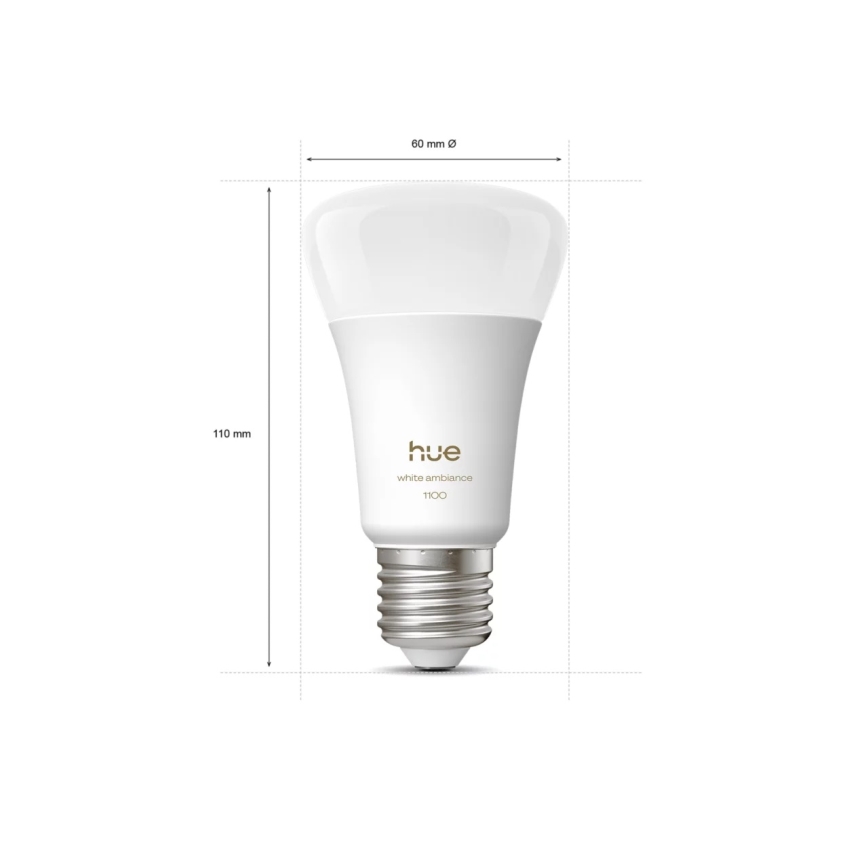 LED-himmennettävä polttimo Philips Hue WHITE AMBIANCE E27/8,1W/230V 1000-20000K