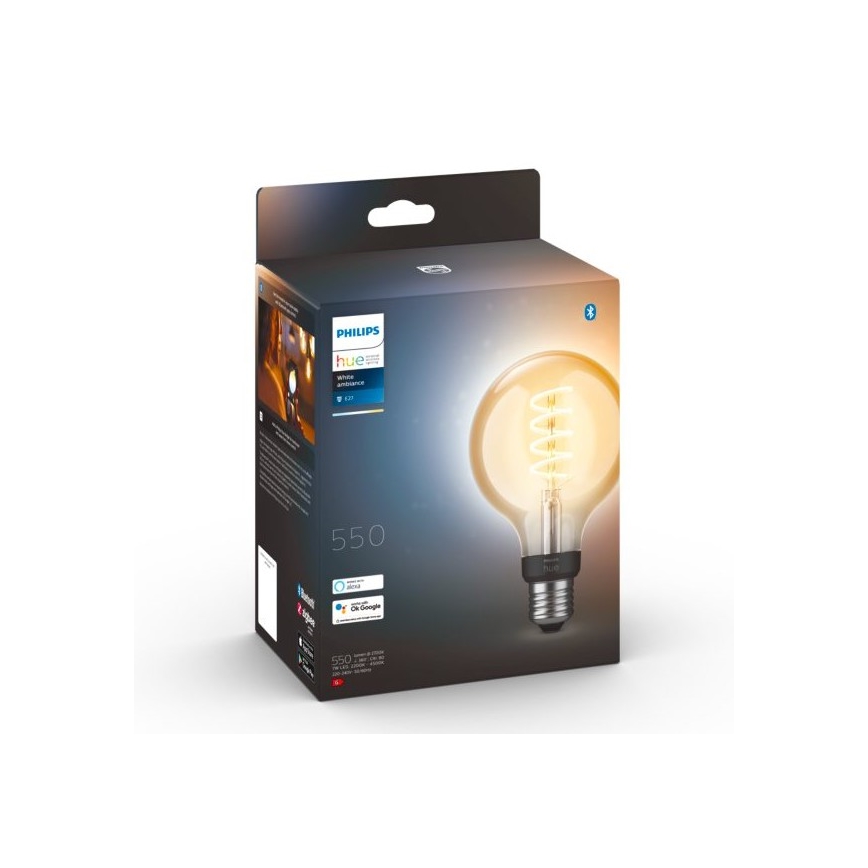 LED Himmennettävä polttimo Philips Hue WHITE AMBIANCE G93 E27/7W/230V 2200-4500K