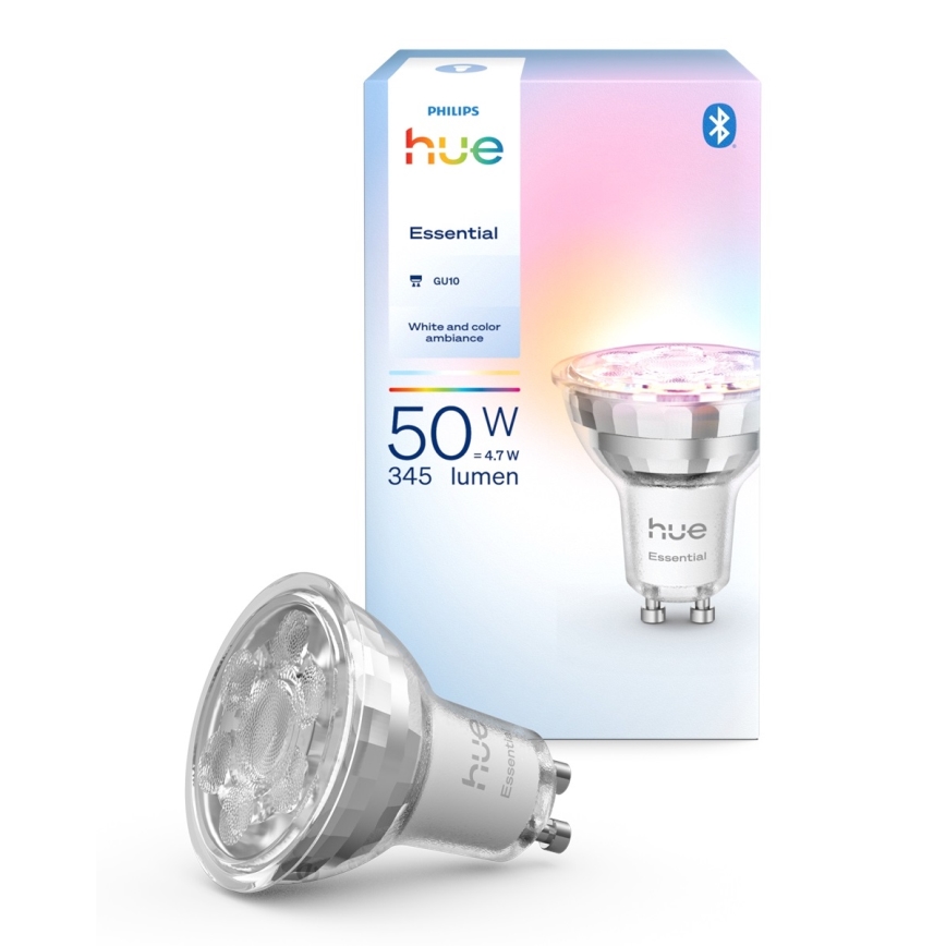 LED-himmennettävä polttimo Philips Hue White And Color Ambiance Essential GU10/4,7W/230V 2200-6500K