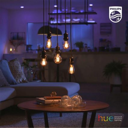 LED Himmennettävä polttimo Philips Hue WHITE FILAMENT A60 E27/7W/230V 2100K