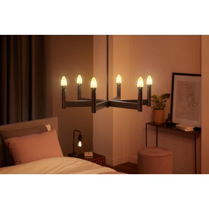 LED Himmennettävä polttimo Philips Hue WHITE FILAMENT E14/4,5W/230V 2100K