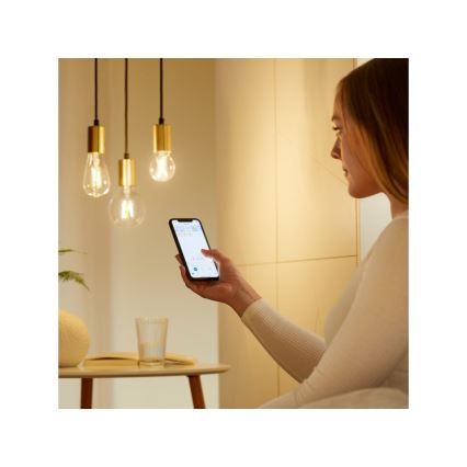 LED Himmennettävä polttimo FILAMENT ST64 E27/6,7W/230V 2700-6500K CRI 90 Wi-Fi - WiZ