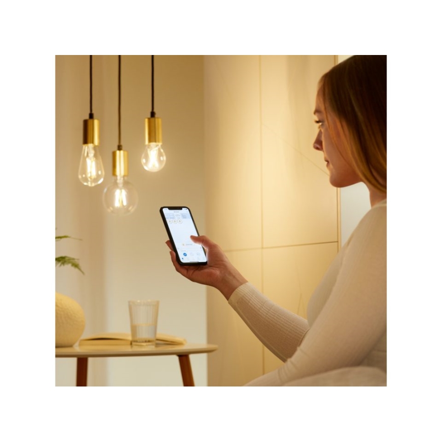 LED Himmennettävä polttimo FILAMENT ST64 E27/6,7W/230V 2700-6500K CRI 90 Wi-Fi - WiZ