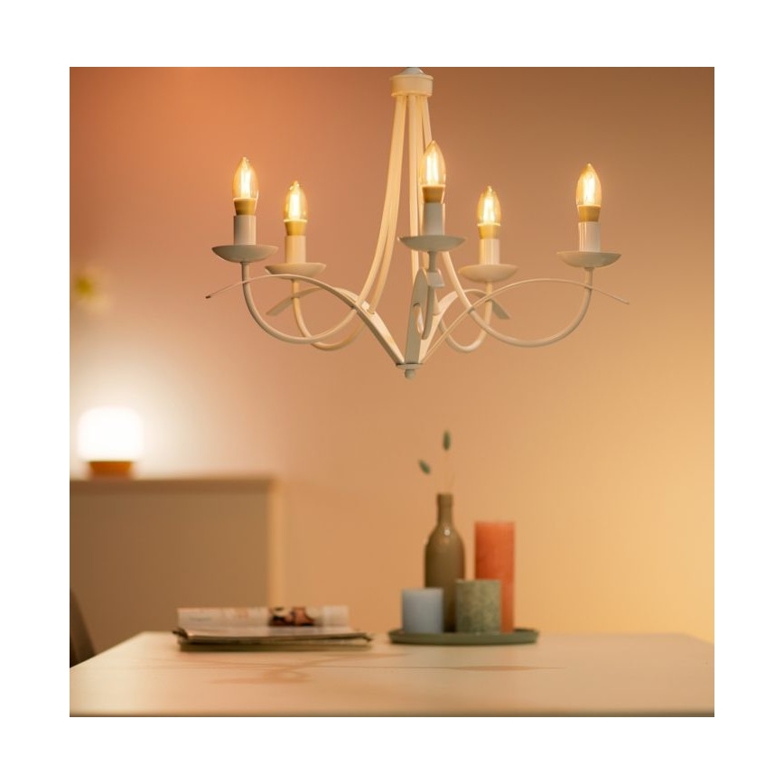 LED-himmennettävä polttimo VINTAGE FILAMENT C35 E14/4,9W/230V 2000-5000K CRI 90 Wi-Fi - WiZ