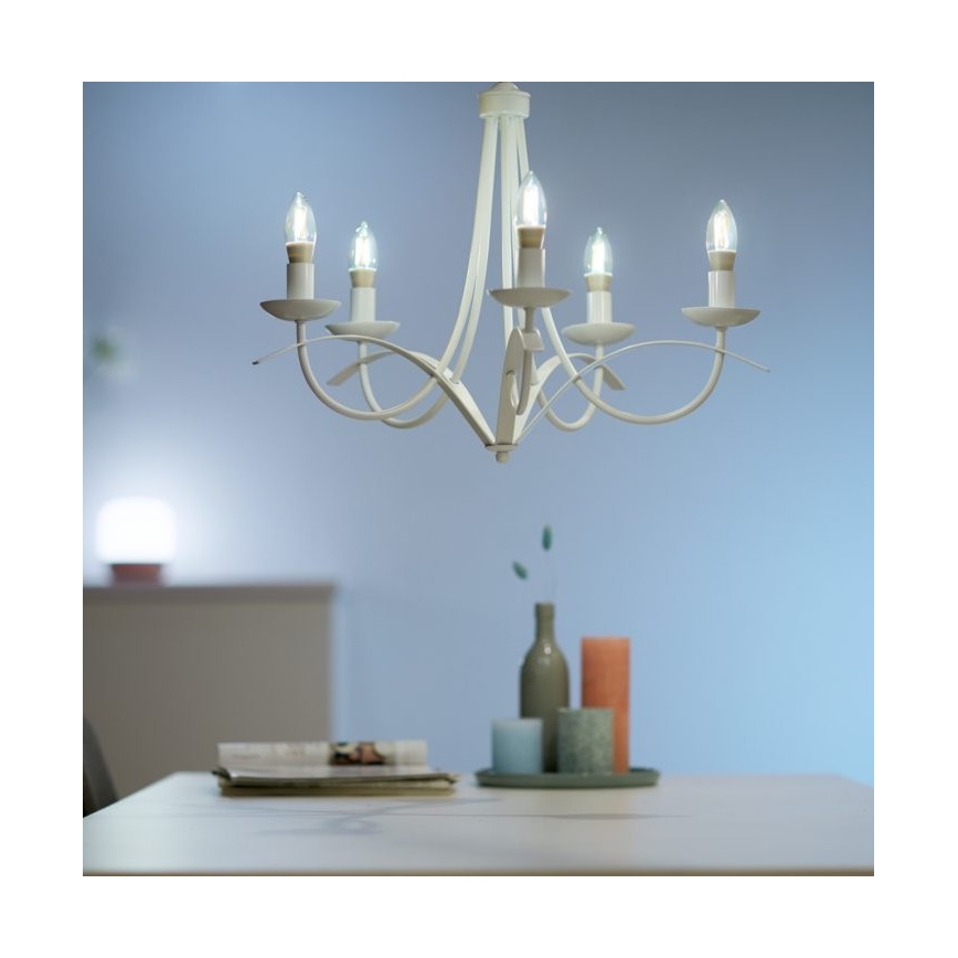 LED-himmennettävä polttimo VINTAGE FILAMENT C35 E14/4,9W/230V 2000-5000K CRI 90 Wi-Fi - WiZ