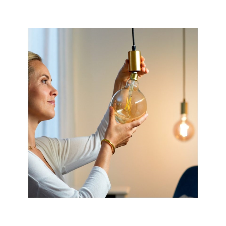 LED Himmennettävä polttimo VINTAGE FILAMENT G125 E27/6,7W/230V 2000-5000K CRI 90 Wi-Fi - WiZ