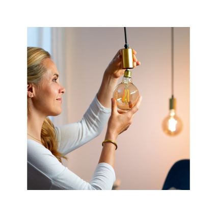 LED Himmennettävä polttimo VINTAGE FILAMENT G95 E27/6,7W/230V 2000-5000K CRI 90 Wi-Fi - WiZ