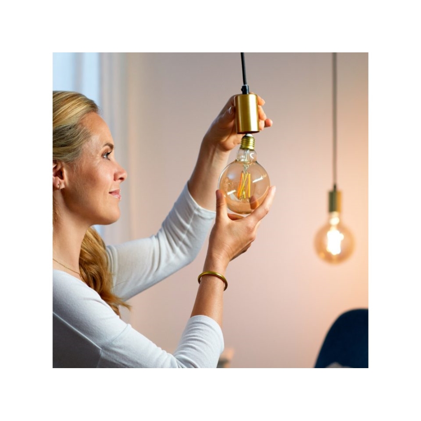 LED Himmennettävä polttimo VINTAGE FILAMENT G95 E27/6,7W/230V 2000-5000K CRI 90 Wi-Fi - WiZ