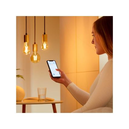 LED Himmennettävä polttimo VINTAGE FILAMENT ST64 E27/7W/230V 2000-5000K CRI 90 Wi-Fi - WiZ