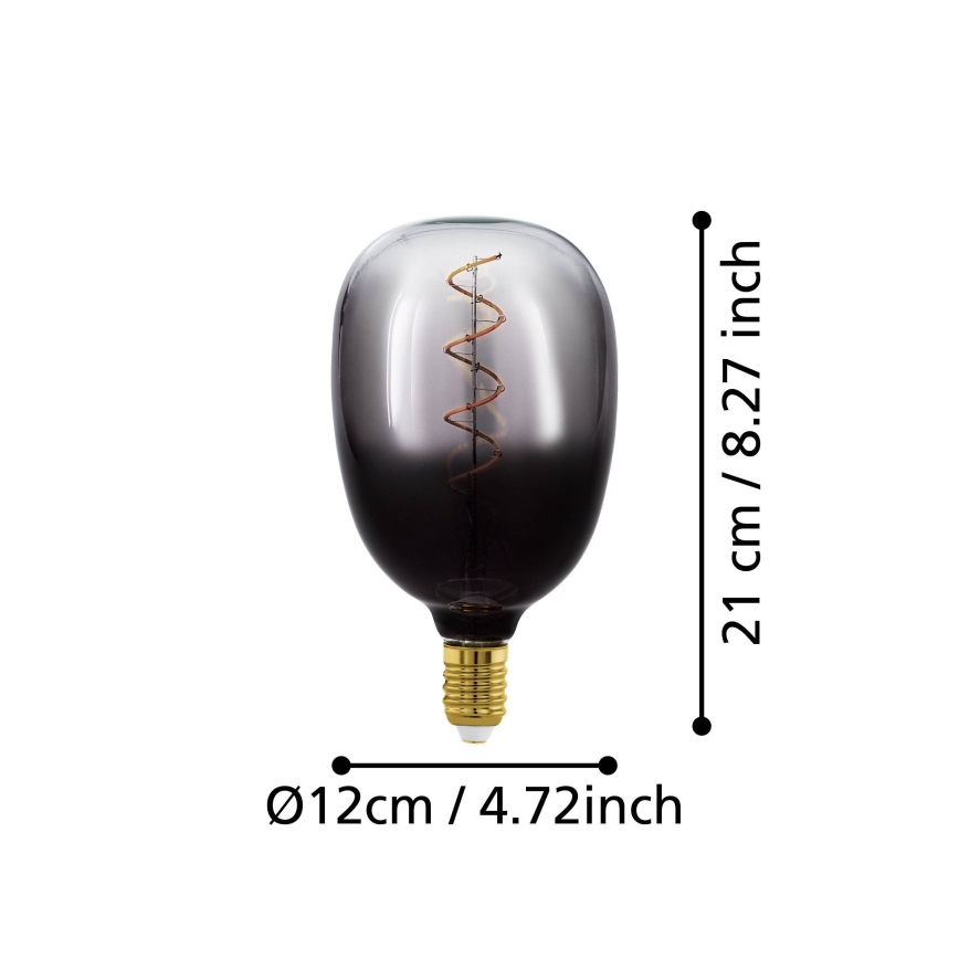 LED Himmennettävä polttimo VINTAGE T120 E27/4W/230V 1800K savunvärinen - Eglo 110227