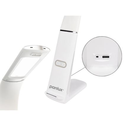 Himmennettävä LED-pöytävalaisin langattomalla latauksella ja liiketunnistimella LORD EVO LED/8W/230V 3000K/4500K/6000K valkoinen