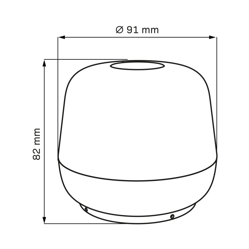 LED himmennettävä kosketusohjattu ulkokäyttöön tarkoitettu pöytävalaisin SAMBA LED/1,2W/5V USB 1200 mAh IP44 harmaa