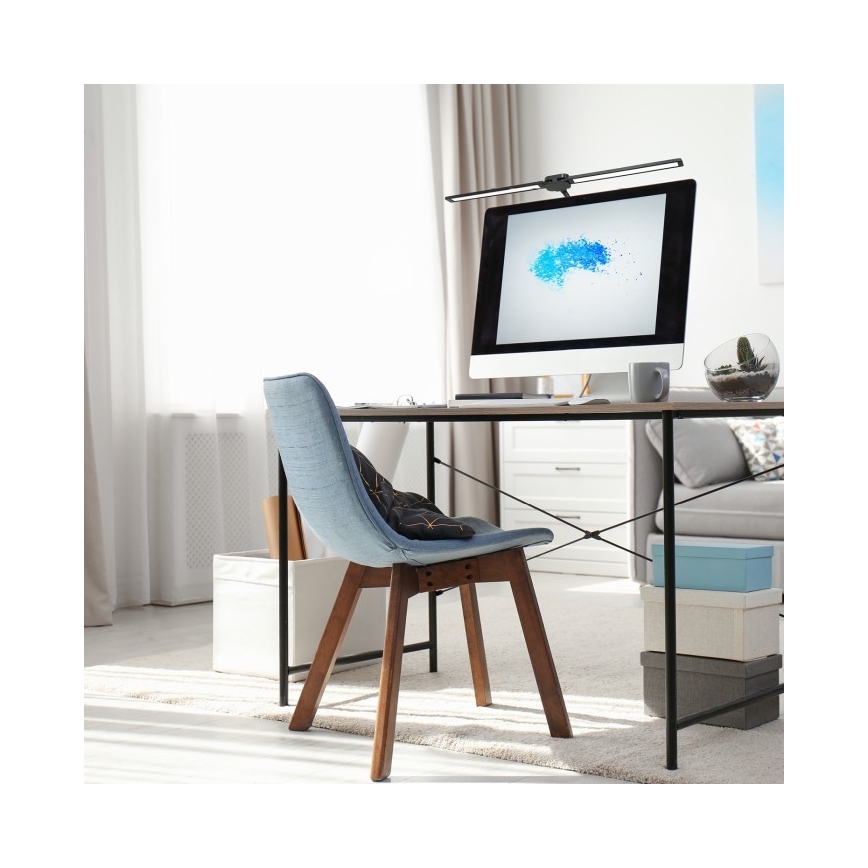 LED-himmennettävä pöytälamppu USB TENUIX DUO LED/14W/5V 3000-6000K musta