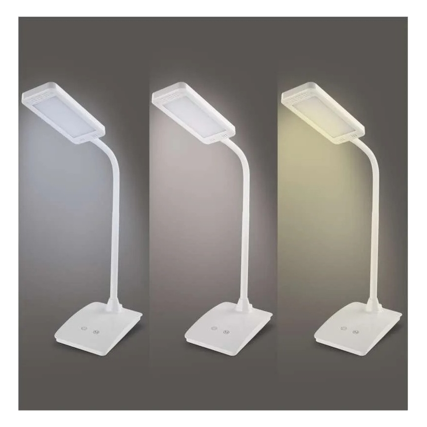 LED himmennettävä pöytävalaisin EDDY LED/6W/230V 3000/4500/6800K valkoinen