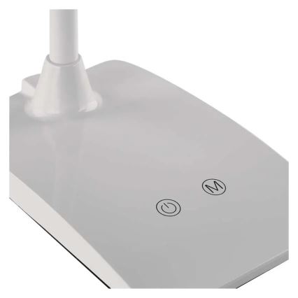 LED himmennettävä pöytävalaisin EDDY LED/6W/230V 3000/4500/6800K valkoinen