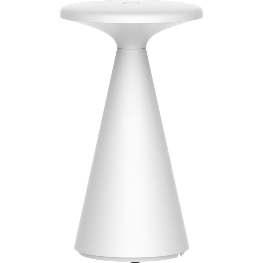 LED himmennettävä kosketusohjattu ulkokäyttöön tarkoitettu pöytävalaisin PAROS LED/1,8W/5V USB 1800 mAh IP44 valkoinen