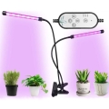 LED Himmennettävä pöytävalaisin pidikkeellä kasvien kasvattamiseen LED/8W/5V