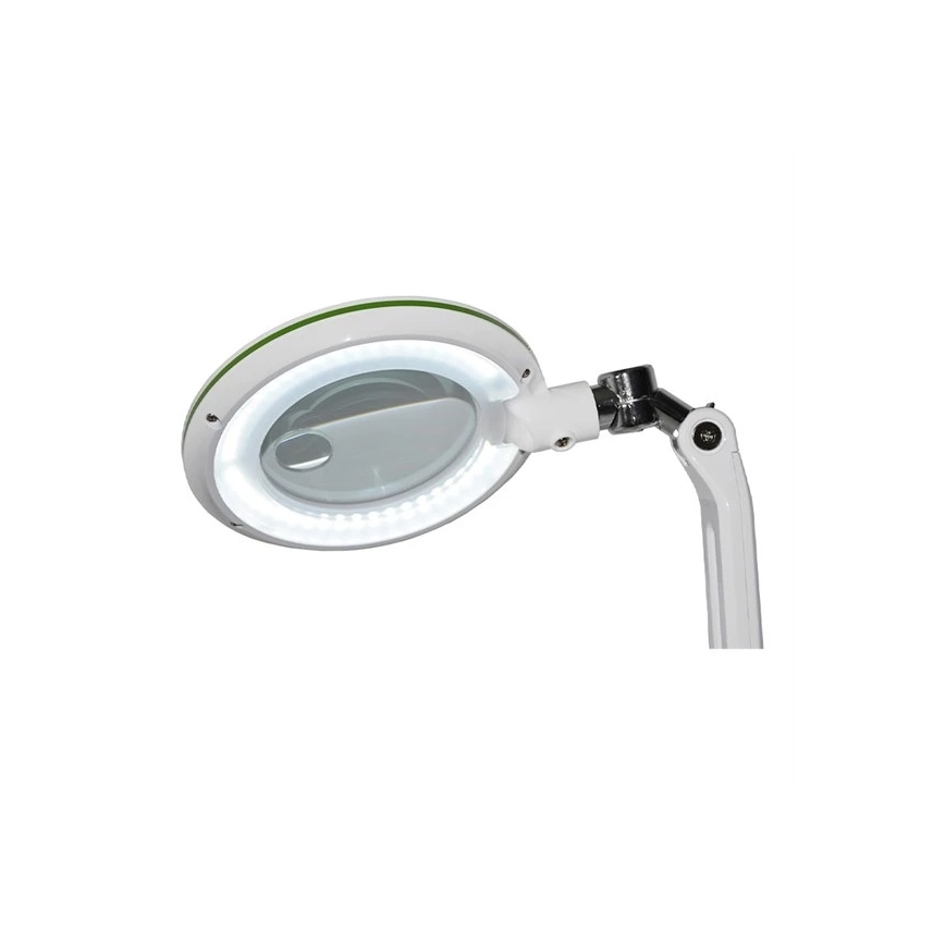 LED-himmennettävä pöytävalaisin suurennuslasilla LED/7W/230V 6500K valkoinen