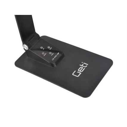 LED himmennettävä pöytävalaisin USB-liitännällä LED/7W/230V 3000K/4000K/5500K musta