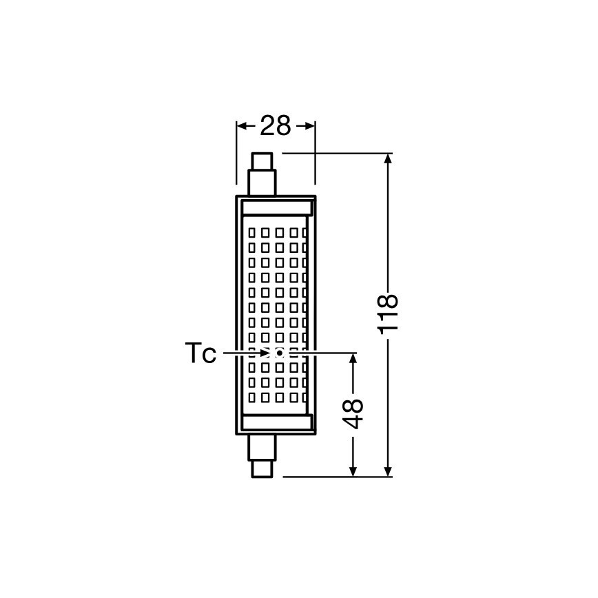 LED himmennettävä lamppu R7s/18,2W/230V 2700K 118 mm - Osram