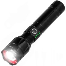 LED Himmennettävä rechargeable flashlight virta pankki -toiminto LED/30W/5V IPX5 1060 lm 12 h 5000 mAh