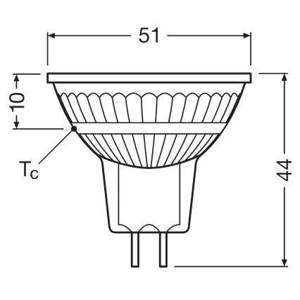 LED himmennettävä reflektorilamppu MR16 GU5,3/5,3W/12V 4000K 36° CRI 97 - Ledvance