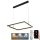LED himmennettävä riippuvalaisin johdolla LED/55W/230V 3000-6500K + kaukosäädin