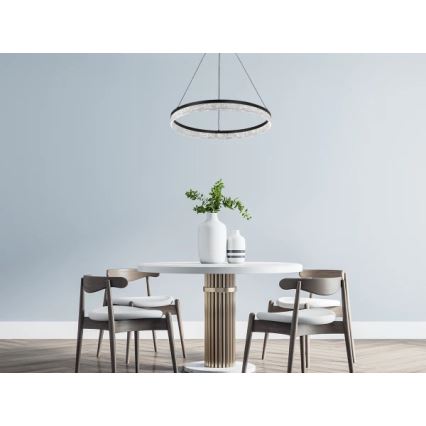 LED-himmennettävä riippuvalaisin vaijerilla ALIANZ LED/45W/230V 3000–6000 K Ø 60 cm + kaukosäädin