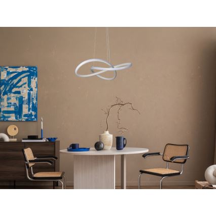 LED-himmennettävä riippuvalaisin vaijerilla LED/65W/230V 3000-6500K halkaisija 49 cm + kaukosäädin